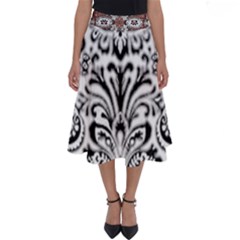 Im Fourth Dimension Black White 40 Perfect Length Midi Skirt by imanmulyana