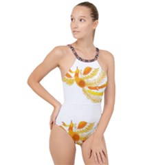 Im Fourth Dimension Colour 49 High Neck One Piece Swimsuit by imanmulyana