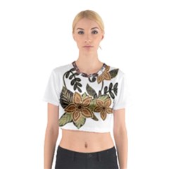 Im Fourth Dimension Colour 54 Cotton Crop Top by imanmulyana