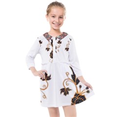 Im Fourth Dimension Colour 55 Kids  Quarter Sleeve Shirt Dress by imanmulyana