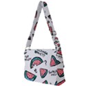 Illustration Watermelon Fruit Sweet Slicee Full Print Messenger Bag (S) View2