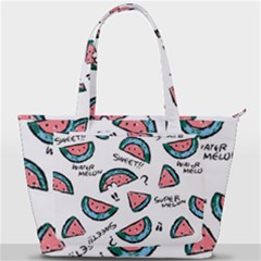 Illustration Watermelon Fruit Sweet Slicee Back Pocket Shoulder Bag  by Sudhe