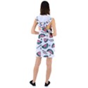 Illustration Watermelon Fruit Sweet Slicee Racer Back Hoodie Dress View2