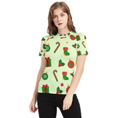 Illustration Festive Background Holiday Background Women s Short Sleeve Rash Guard by Amaryn4rt