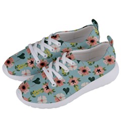 Illustration Flower White Pattern Floral Women s Lightweight Sports Shoes by Amaryn4rt