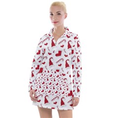 Christmas Template Advent Cap Women s Long Sleeve Casual Dress by Amaryn4rt