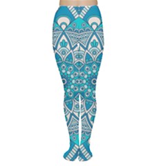 Mandala Blue Tights by zappwaits