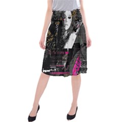 Grunge Witch Midi Beach Skirt by MRNStudios