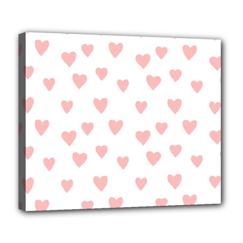 Small Cute Hearts Deluxe Canvas 24  X 20  (stretched) by ConteMonfrey