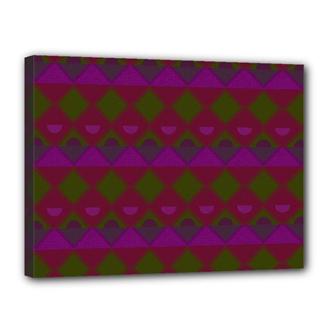 Illustration Argyle Pattern Argyle Background Canvas 16  X 12  (stretched) by danenraven