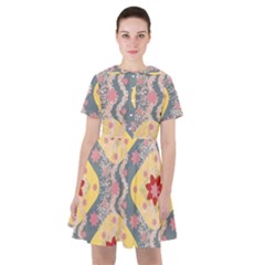 Background Flower Abstract Pattern Sailor Dress by danenraven