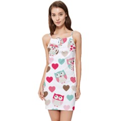 Lovely Owls Summer Tie Front Dress by ConteMonfrey