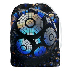 Illustration Tech Galaxy Robot Bot Science Drawstring Pouch (3xl) by danenraven