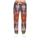 Mandala Trees Flower Psychedelic Women velvet Drawstring Pants View1