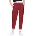 Christmas Red Graphic Tapered Pants View1