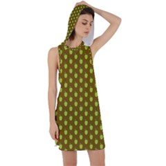 All The Green Apples  Racer Back Hoodie Dress by ConteMonfrey