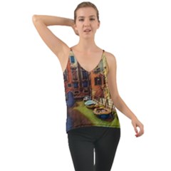 Venice Canals Art   Chiffon Cami by ConteMonfrey