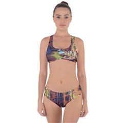 Venice Canals Art   Criss Cross Bikini Set by ConteMonfrey