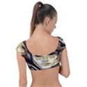 Artistic Venetian Mask Cap Sleeve Ring Bikini Top View2