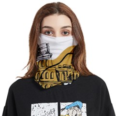 Colosseo Draw Silhouette Face Covering Bandana (two Sides) by ConteMonfrey