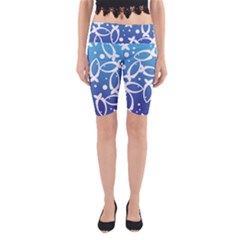 Blue Fish Water Aquarium Yoga Cropped Leggings by danenraven