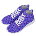 Background Mosaic Purple Blue Men s Lightweight High Top Sneakers View2