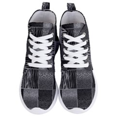 Gray Animal Print Women s Lightweight High Top Sneakers by danenraven