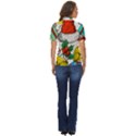 Christmas-gifts-gift-red-december Women s Short Sleeve Double Pocket Shirt View4