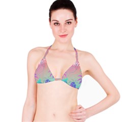 Nature Palm Tree Leaves Leaf Plant Tropical Bikini Top by Ravend