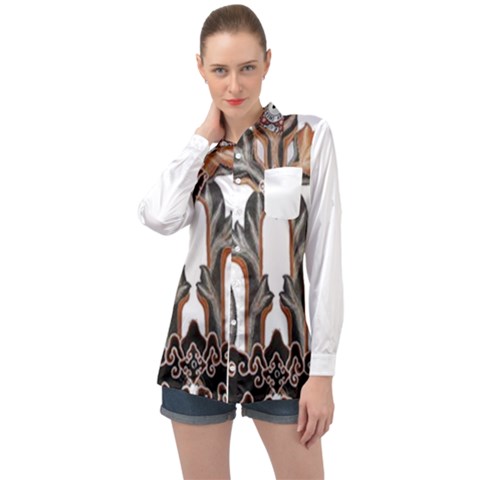 Im Fourth Dimension Colour 70 Long Sleeve Satin Shirt by imanmulyana