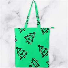 Tree With Ornaments Green Double Zip Up Tote Bag by TetiBright