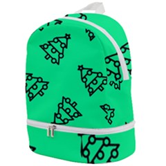 Tree With Ornaments Green Zip Bottom Backpack by TetiBright