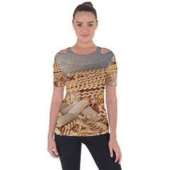 Pasta La Vista, Baby! - Italian Food Shoulder Cut Out Short Sleeve Top by ConteMonfrey