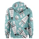 Cute seamless pattern with rocket planets-stars Men s Zipper Hoodie View2