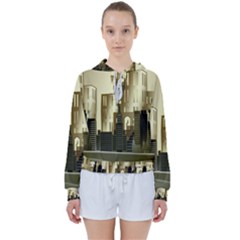 Architecture City House Women s Tie Up Sweat by Jancukart