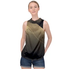 Lightfocus High Neck Satin Top by Sparkle