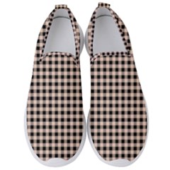 Purple Black Small Plaids Men s Slip On Sneakers by ConteMonfrey