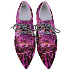 Mirror Fractal Pointed Oxford Shoes by Sparkle