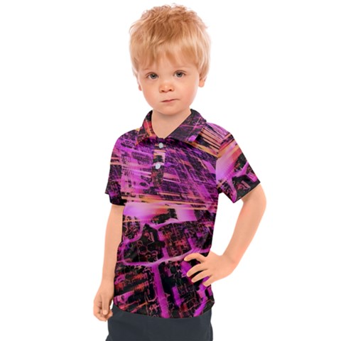 Mirror Fractal Kids  Polo Tee by Sparkle