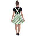 Christmas Xmas Green Stars Background Star Velvet Suspender Skater Skirt View2