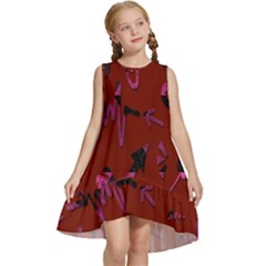 Doodles Maroon Kids  Frill Swing Dress by nateshop