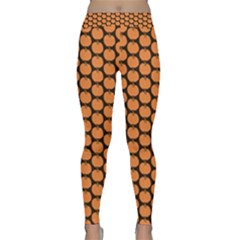 Cute Pumpkin Black Small Classic Yoga Leggings by ConteMonfrey