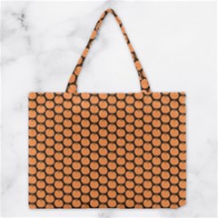 Cute Pumpkin Black Small Medium Tote Bag by ConteMonfrey