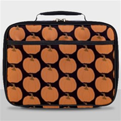 Black And Orange Pumpkin Full Print Lunch Bag by ConteMonfrey