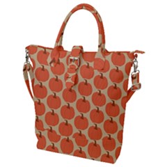 Cute Pumpkin Buckle Top Tote Bag by ConteMonfrey