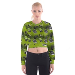 Ocultism Wicca Real Witch Halloween  Cropped Sweatshirt by ConteMonfrey