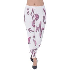 Pink Velvet Leggings by nateshop