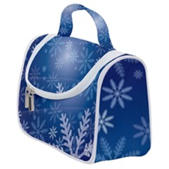 Snowflakes Satchel Handbag by nateshop