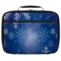 Snowflakes Full Print Lunch Bag by nateshop