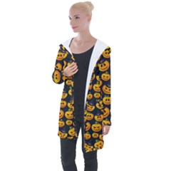 Jack O Lantern  Longline Hooded Cardigan by ConteMonfrey